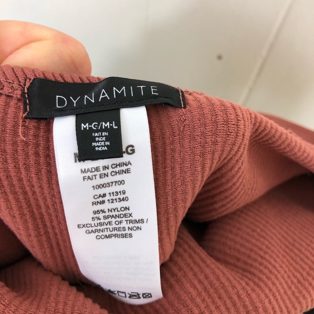 Dynamite Sculpt Knit Tube Top Sz M-L - Picture 6 of 6